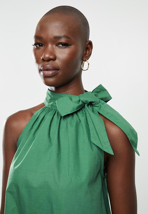 MANGO - Mareia dress - dark green