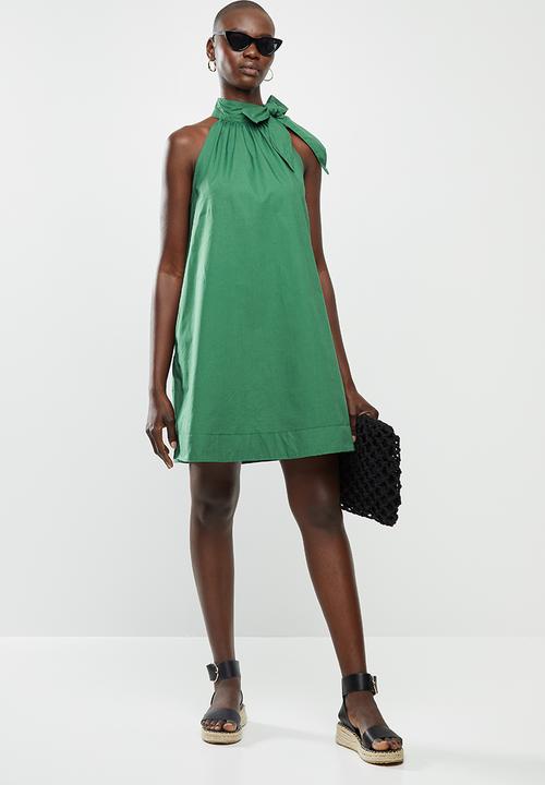 MANGO - Mareia dress - dark green