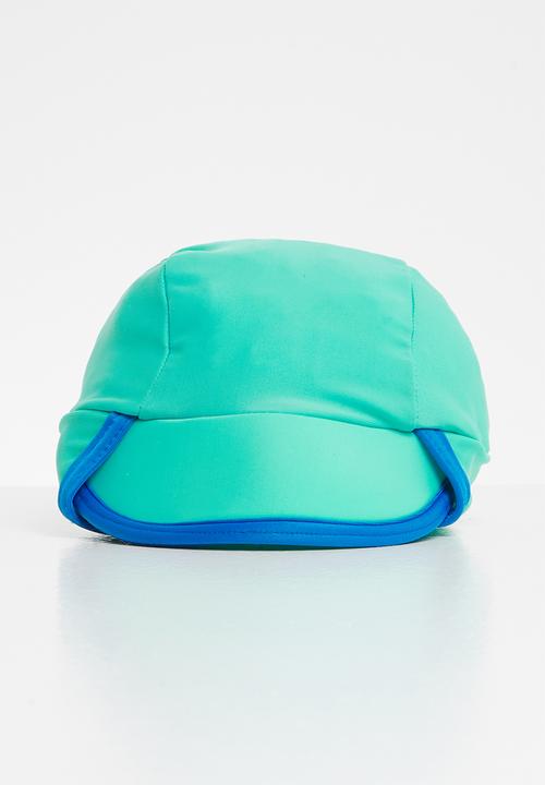 Pop Candy - Baby uv sun hat - blue & turquoise