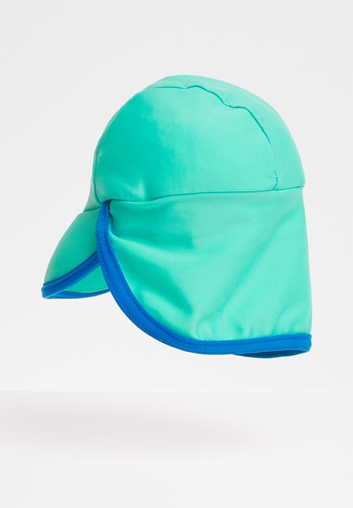 Pop Candy - Baby uv sun hat - blue & turquoise