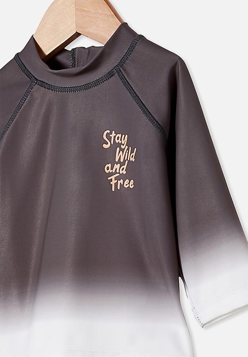 Cotton On - Freddie rash vest - graphite grey ombre