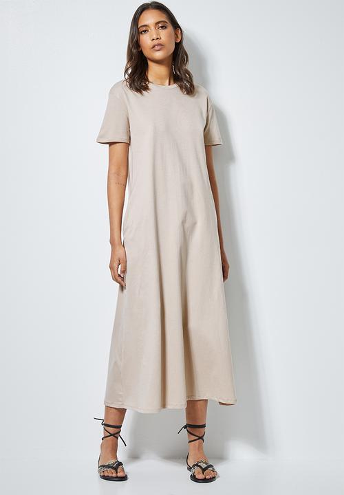 Superbalist - Trapeze pocket detail dress - neutral