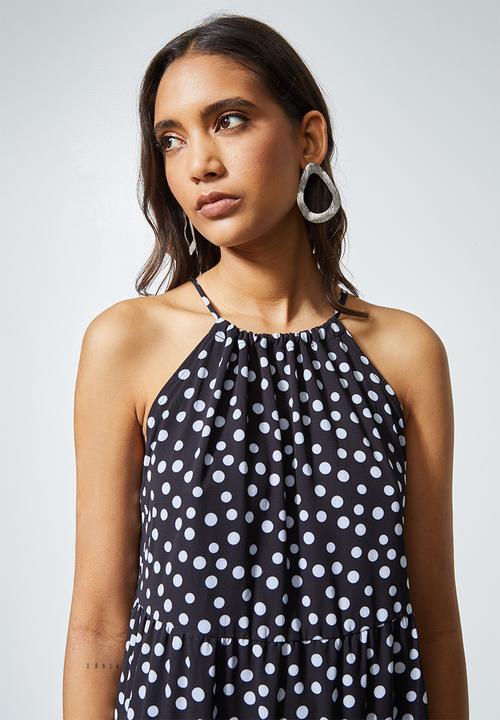 Superbalist - Halter maxi dress - black & white