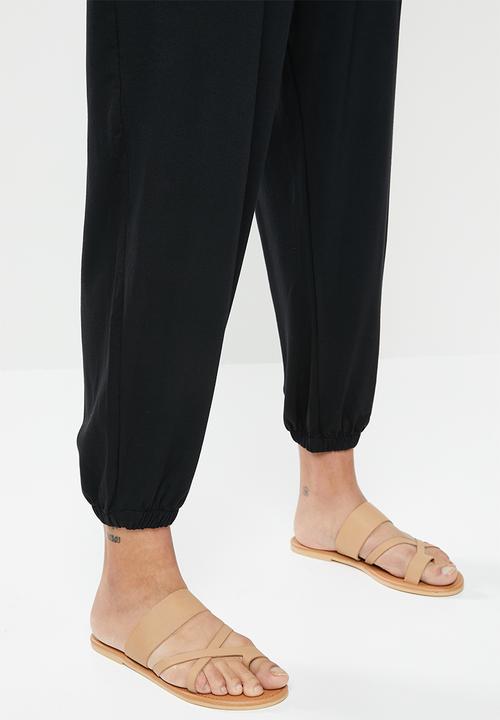 edit - Knit oversized jumpsuit - black