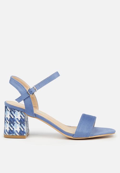 blue butterfly heels
