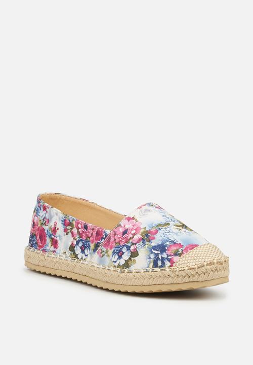 Butterfly Feet - Pursuit espadrille - blue & pink 