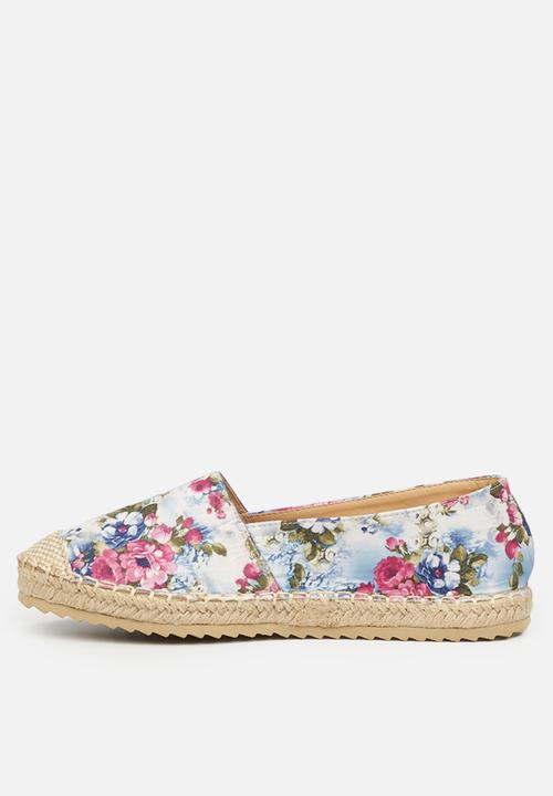 Butterfly Feet - Pursuit espadrille - blue & pink 