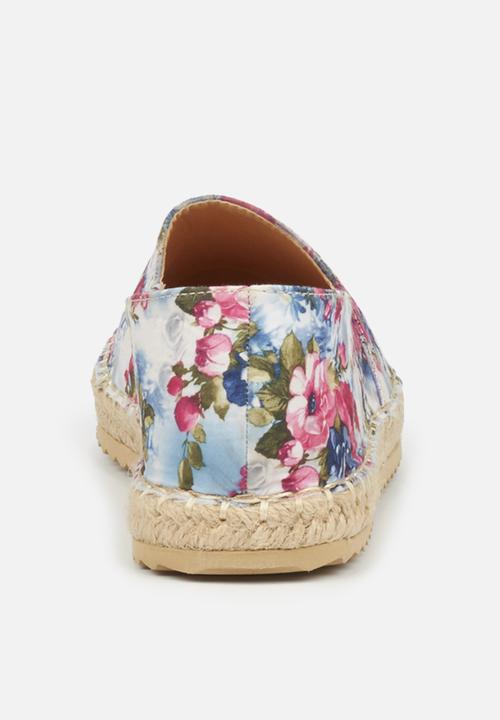 Butterfly Feet - Pursuit espadrille - blue & pink 
