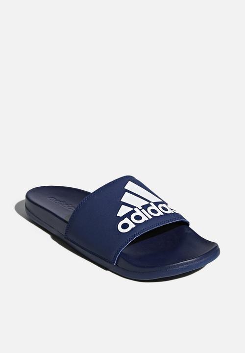 adidas Originals - Adilette comfort slides - dark blue & cloud white
