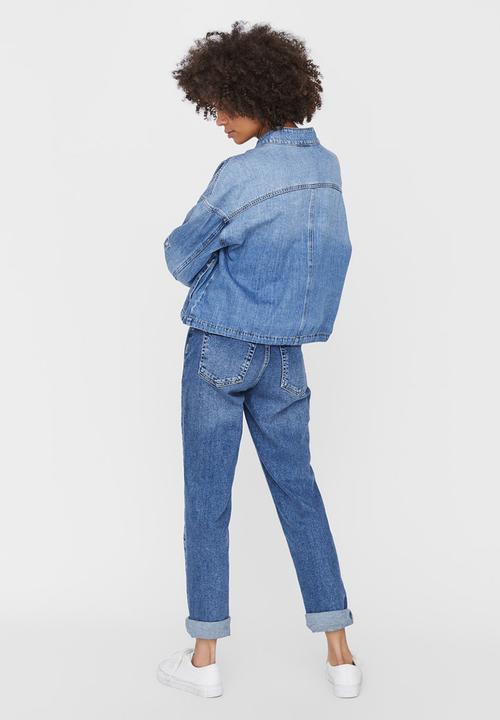 Vero Moda - Nova boxy denim jacket - blue
