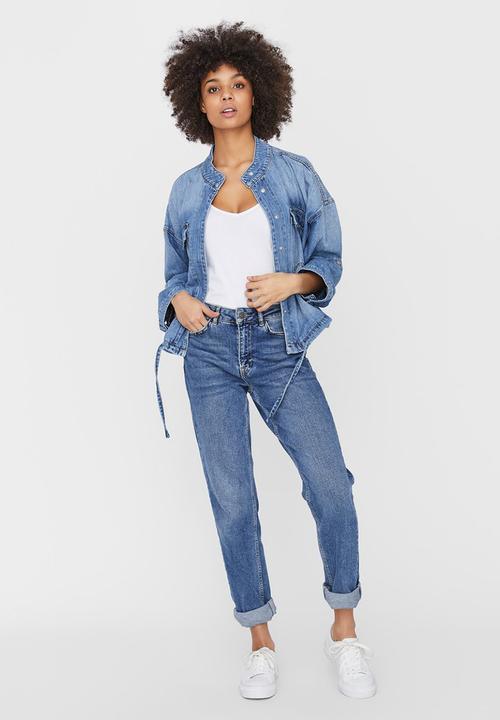 Vero Moda - Nova boxy denim jacket - blue