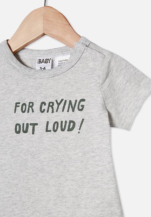 Cotton On - The short sleeve bubbysuit - grey 