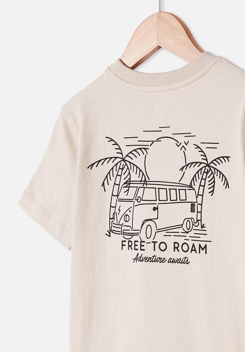 Cotton On - Max skater short sleeve tee - neutral 