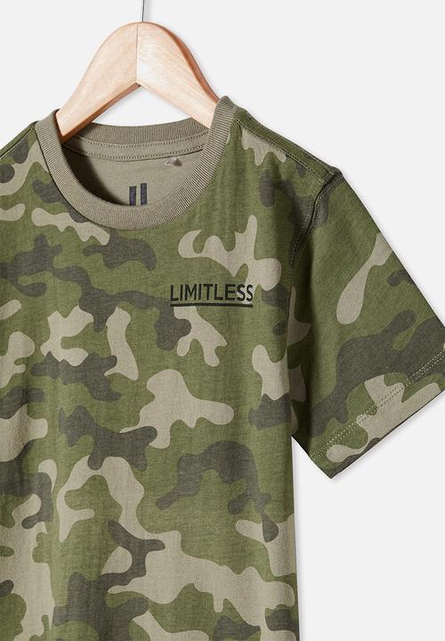 Cotton On - Max skater short sleeve tee - khaki