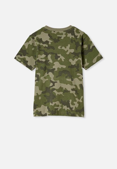 Cotton On - Max skater short sleeve tee - khaki