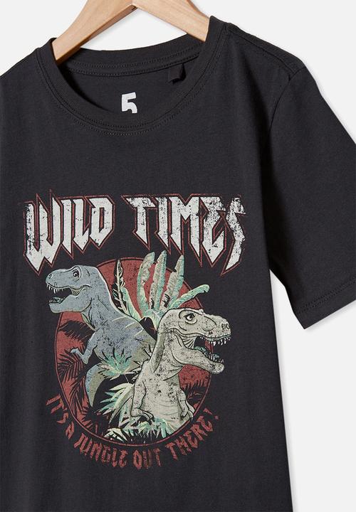 Cotton On - Max skater short sleeve tee - black 
