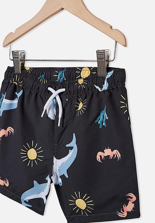 Cotton On - Bailey board short - black