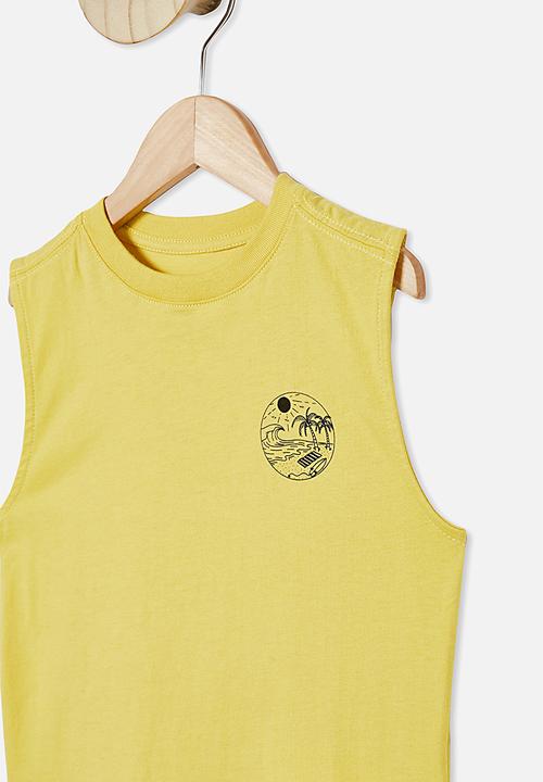 Cotton On - Otis muscle tank - yellow