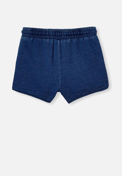 Cotton On - Nina knit short - mid blue wash