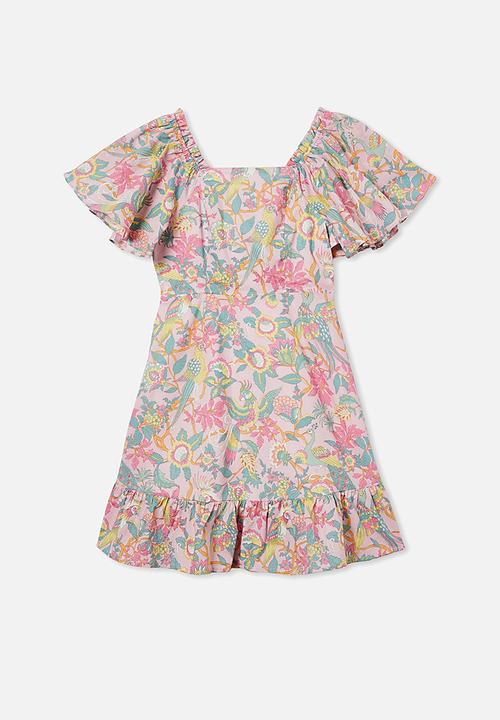 Free by Cotton On - Salma short sleeve dress - multi