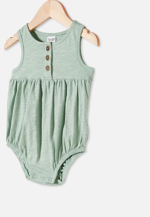 Cotton On - Craigelina singlet bubbysuit - green 