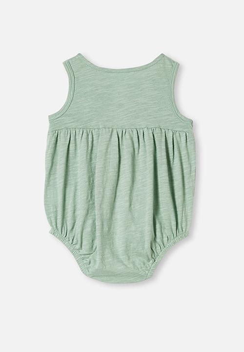 Cotton On - Craigelina singlet bubbysuit - green 