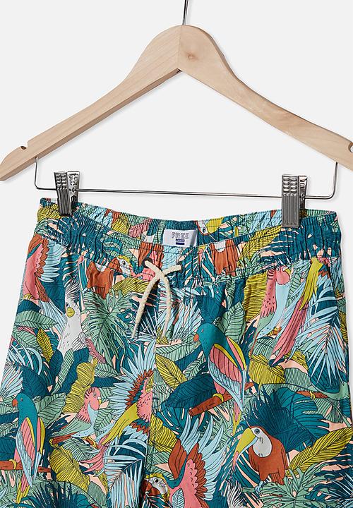 Free by Cotton On - Boys volly short - multi