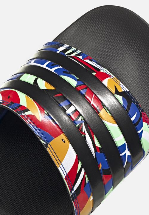 adidas Originals - Adilette comfort - core black & royal blue