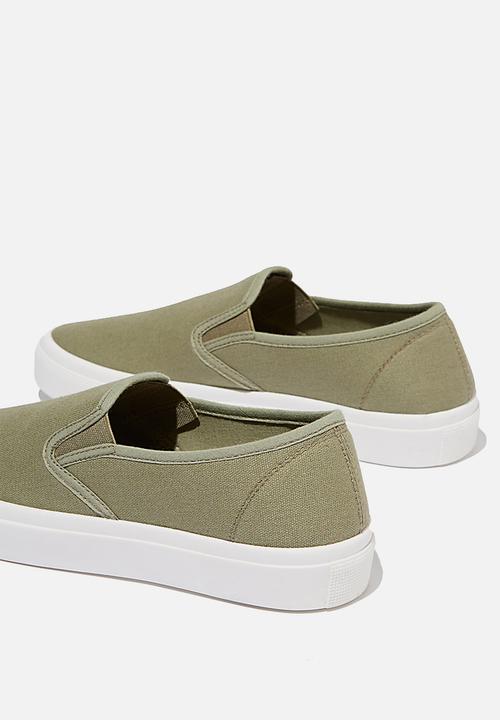 Cotton On - Harper slip on - khaki canvas