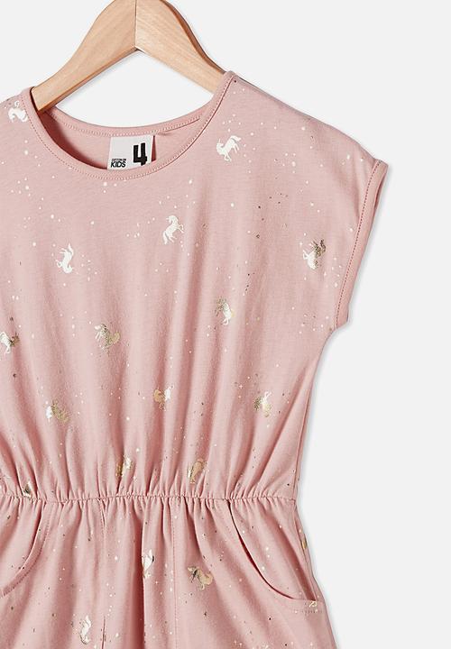 Cotton On - Sigrid short sleeve dress - pink