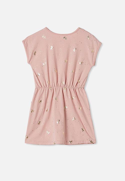 Cotton On - Sigrid short sleeve dress - pink