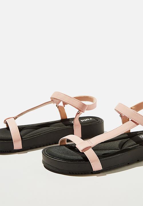 Cotton On - Malmo flatform sporty sandal - blush pink
