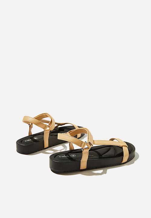 Cotton On - Malmo flatform sporty sandal  - camel 