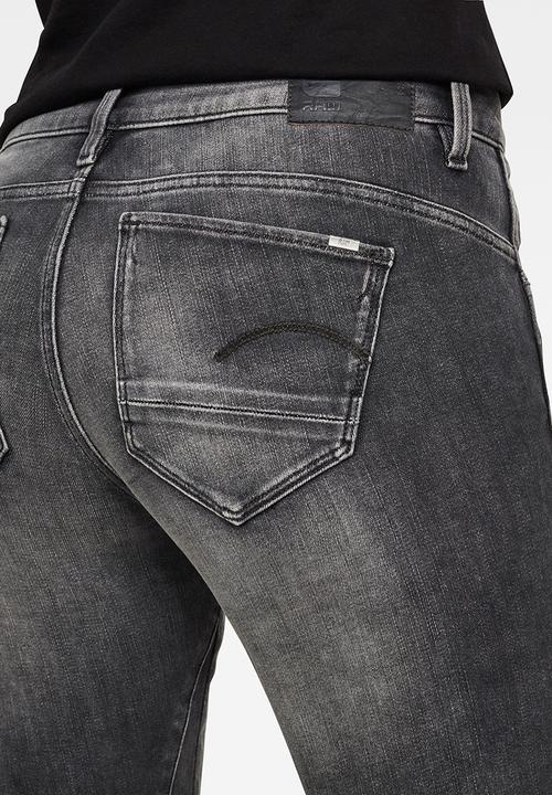 G-STAR - Arc 3d mid skinny womens jeans - vintage basalt