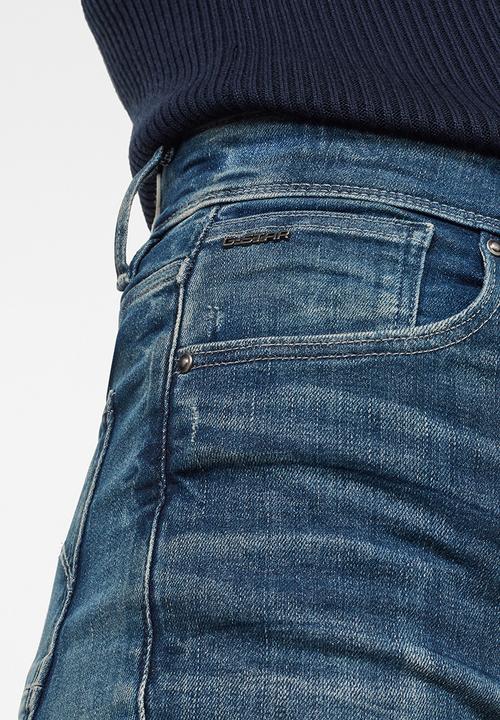 G-STAR - Kafey ultra high skinny womens jeans - faded baum blue