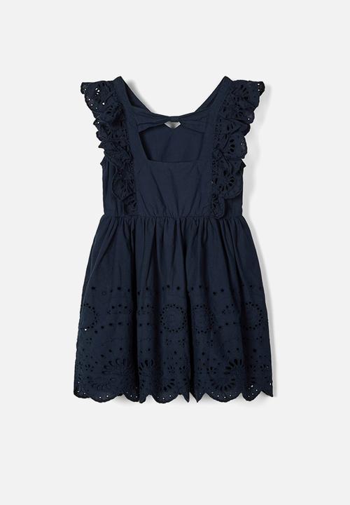 Name It - Brodery anglaise dress - navy