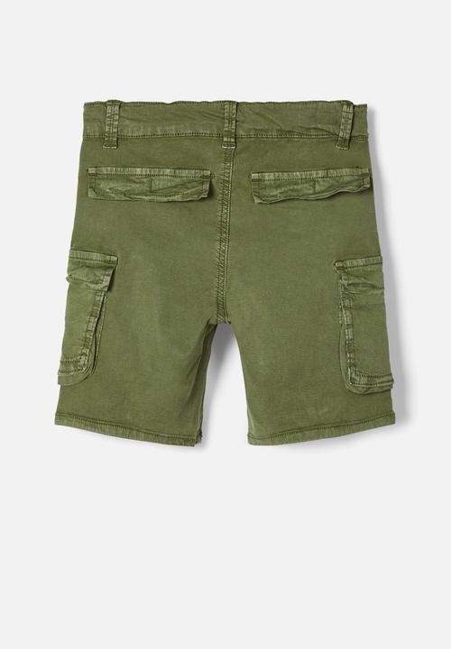 Name It - Barry twibatella cargo long short - khaki 