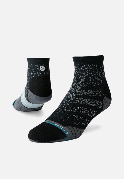 Stance Socks - Uncommon run quarter socks - black