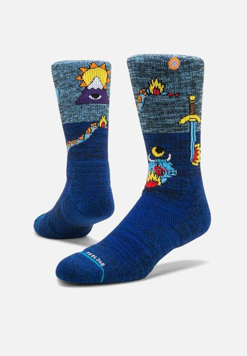 Stance Socks - Cavolo creatures hike - blue