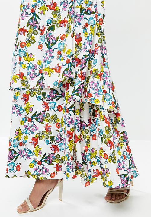 Glamorous - Tiered floral maxi - multi