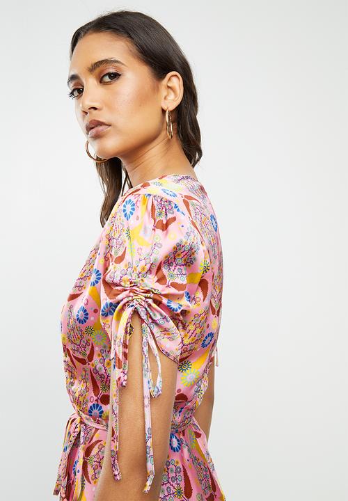 Glamorous - Printed dress - pink 