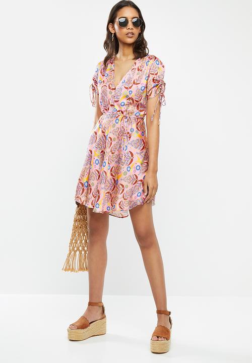 Glamorous - Printed dress - pink 
