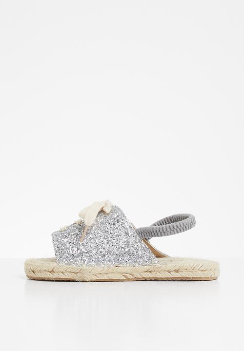 Pop Candy - Girls espadrille sandal - silver