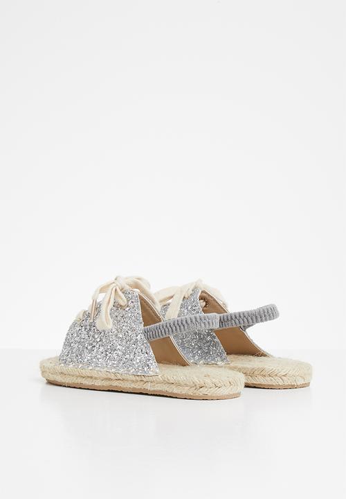 Pop Candy - Girls espadrille sandal - silver