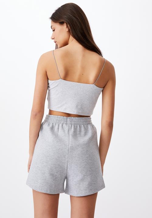 Factorie - Elastic strap tank - grey marle