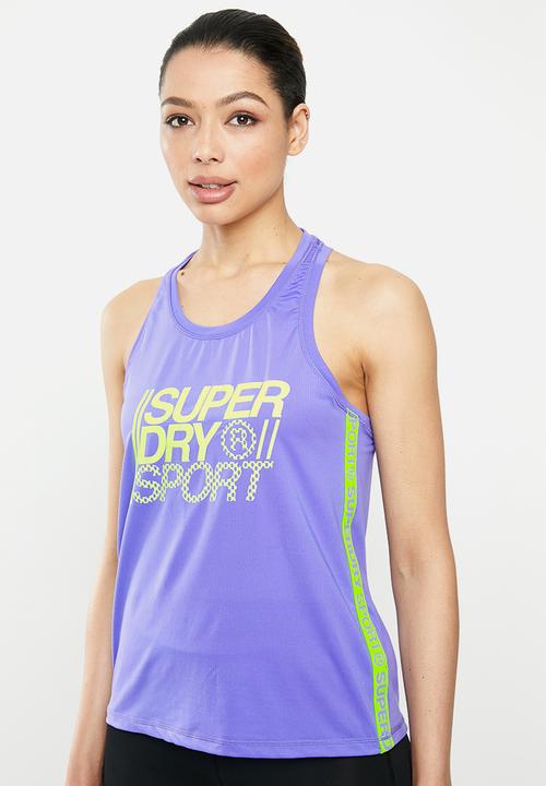 Superdry. - Core loose vest - purple 