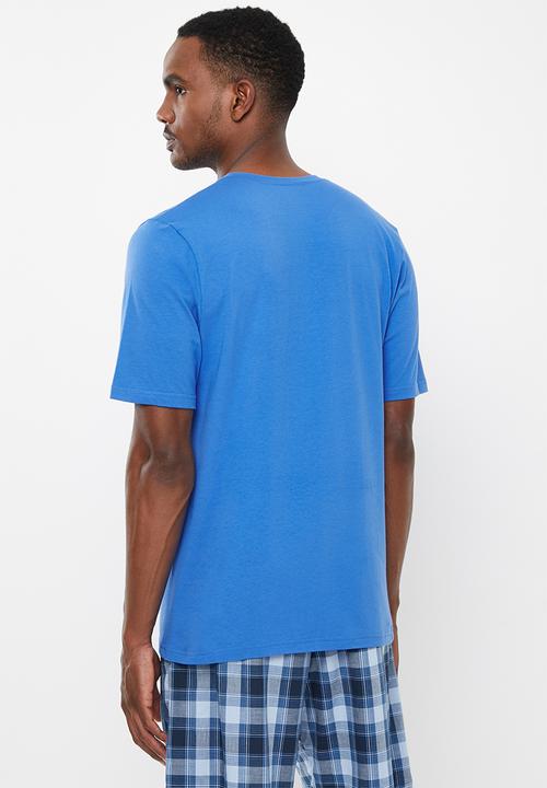 Jockey - Sleep short sleeve V-tee - blue cove