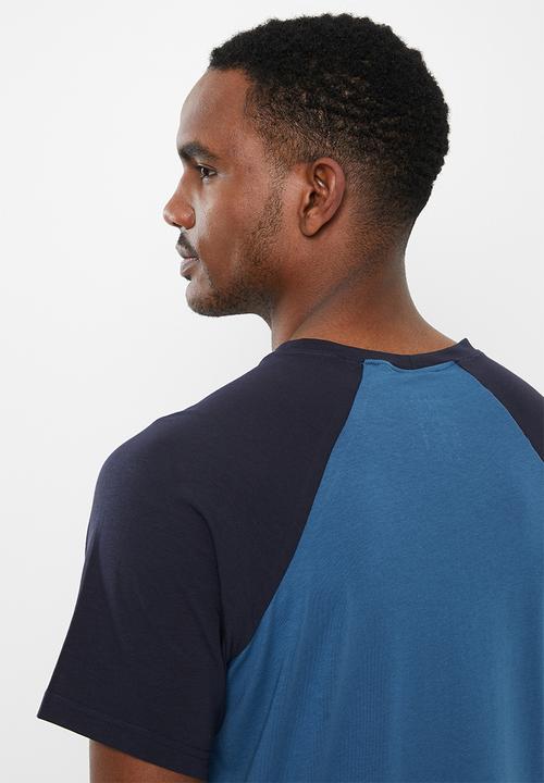 Jockey - Raglan colour blocked tee - ocean depths