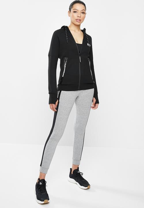 Superdry. - Core gym tech zip through - black