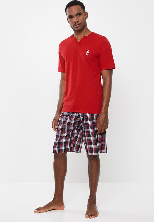 Jockey - Short sleeve V-tee - red